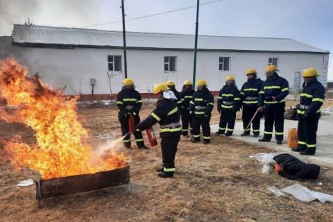 Төслийн хүрээнд гал түймэртэй тэмцэх сайн дурын хэсгийг байгуулав