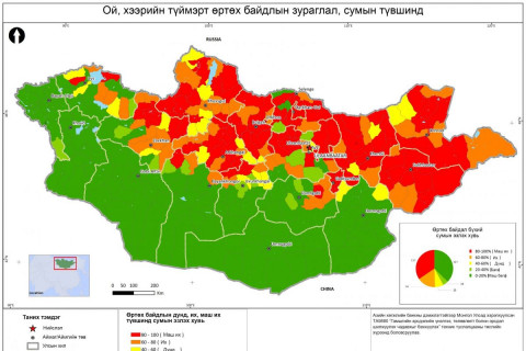 Нийт баг, хороодын 141 нь ой, хээрийн түймэрт өртөх эрсдэл маш их байна