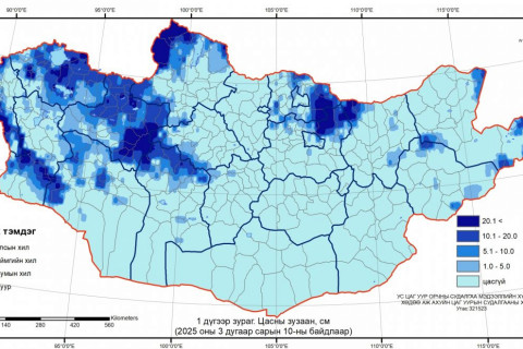Нийт нутгийн 30 гаруй хувьд цастай байна