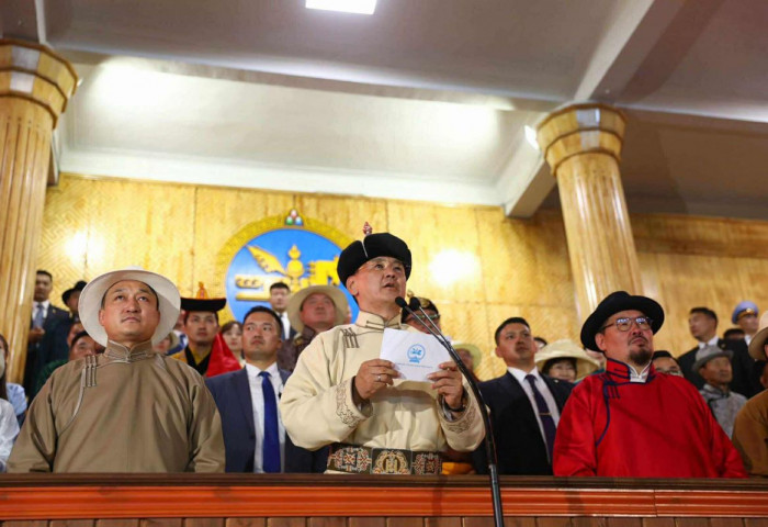 Монгол Улсын Ерөнхийлөгч У.Хүрэлсүх Үндэсний их баяр наадмыг хааж үг хэллээ