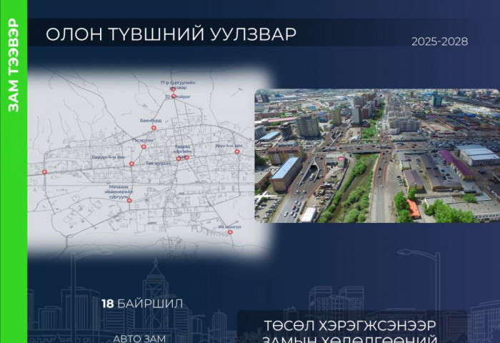 Олон түвшний уулзвар барих ТЭЗҮ-ийг боловсруулж байна