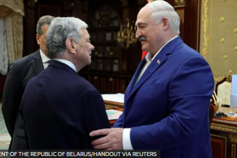 А.Лукашенко Д.Трампын элчийг хүлээн авч уулзжээ