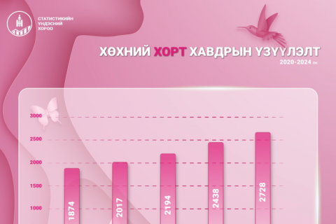 Хөхний хорт хавдраар 2700 гаруй хүн өвджээ