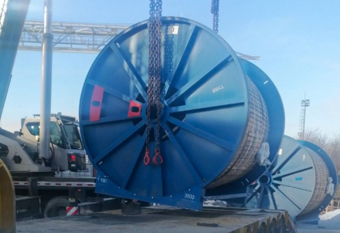 Дүүжин замын тээвэр төслийн ган татлага гаалийн талбайд буулаа