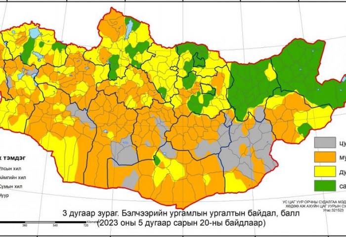 Нийт нутгийн 10 орчим хувьд бэлчээрийн ургамал цухуйгаагүй байна