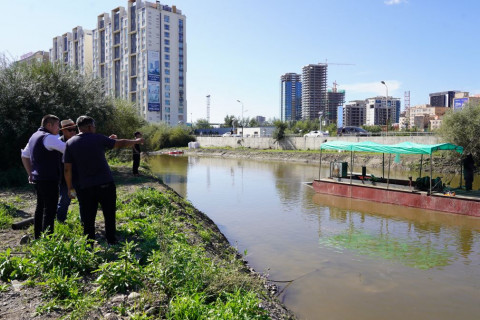 Дунд голын лаг хагшаасыг “River dredge pump” технологи ашиглан цэвэрлэж байна