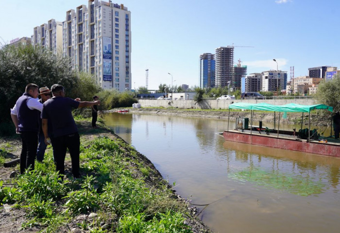 Дунд голын лаг хагшаасыг “River dredge pump” технологи ашиглан цэвэрлэж байна