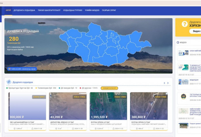 О.Батчимэг: Энэ жил 89 байршилд газрын дуудлага худалдаа зохион байгуулаад байна